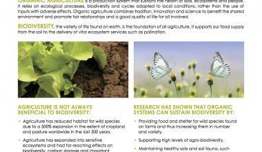 Organic Agriculture & Biodiversity Factsheet